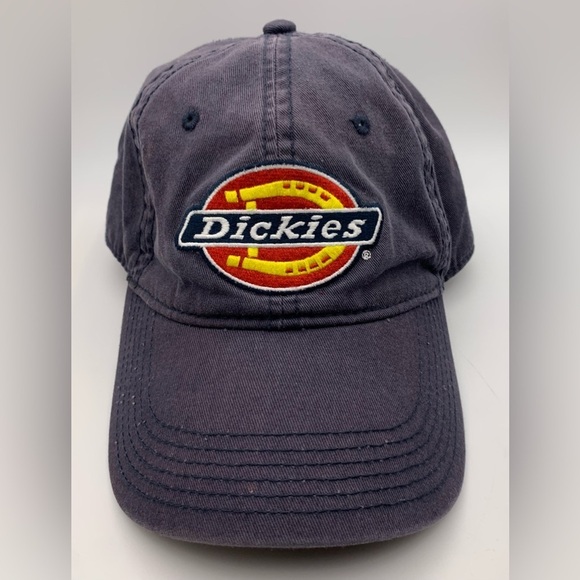 Vintage New Dickies Workwear Gray Hat Trucker w Mesh Cap Snapback Patch Logo EUC - Picture 1 of 9
